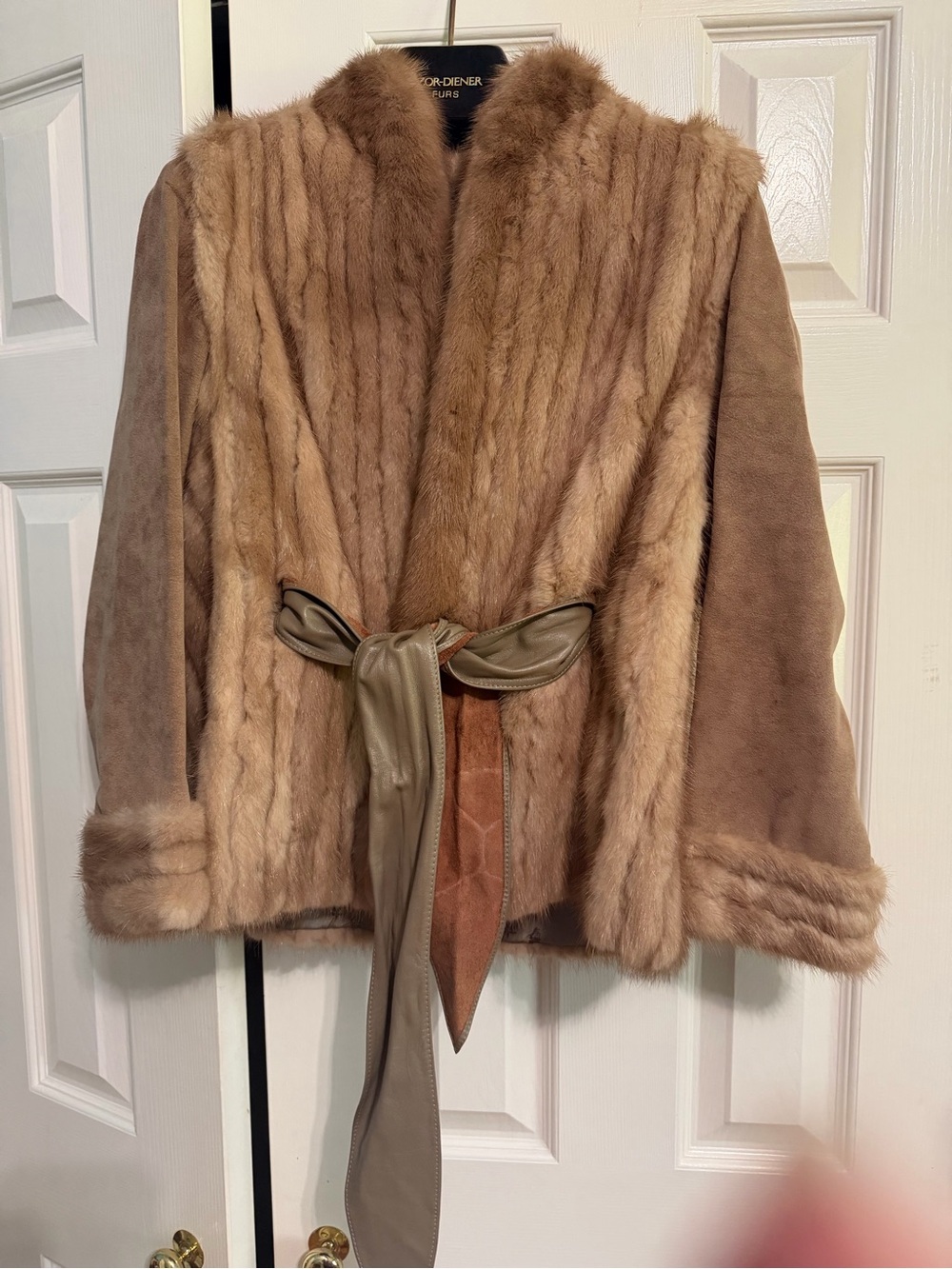 Vintage Mink Szor-Diener Jacket with Belt